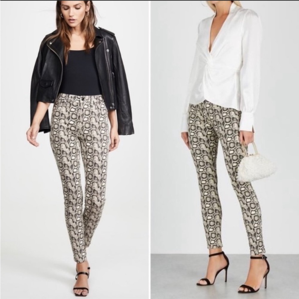 Good American Good Legs Snake Skin print - Size 4/27
